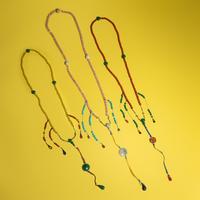Three Chinese Court Necklaces, Chaozhu, Late 19th-Early 20th Century — 清晚期 水晶、料器朝珠三挂