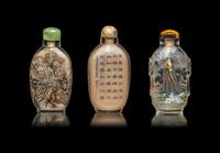 Three Chinese Inside Painted Snuff Bottles