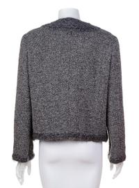 A Chanel Grey Tweed Boucle Jacket, No size.