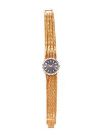 PIAGET, 18K YELLOW GOLD AND DIAMOND WRISTWATCH