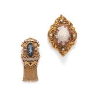 ANTIQUE, COLLECTION OF BROOCHES