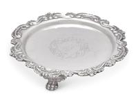 A Small Classical Silver Salver, Thomas Fletcher (1787-1866) & Sidney Gardiner (1787-1828), Active 1811-1827, Philadelphia, PA, Circa 1820s