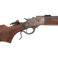 **Lot of 2 Stevens: No. 418 Rifle and Tip-Up Shotgun