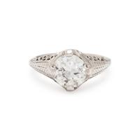 DIAMOND AND WHITE GOLD RING