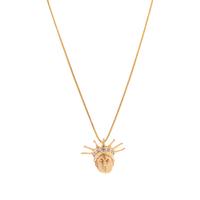 YELLOW GOLD AND DIAMOND STATUE OF LIBERTY PENDANT/NECKLACE