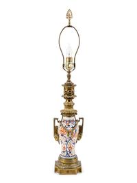 A French Gilt Bronze Mounted Japanese Porcelain Vase Mounted as a Lamp