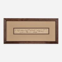 [Declaration of Independence] [Delaware] Rodney, Caesar Autograph Document Fragment, signed