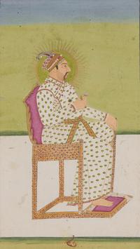 Four Mughal Style Indian Miniature Portraits — 莫臥兒風格細密畫四幅