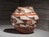 Laguna Polychrome Pottery Jar