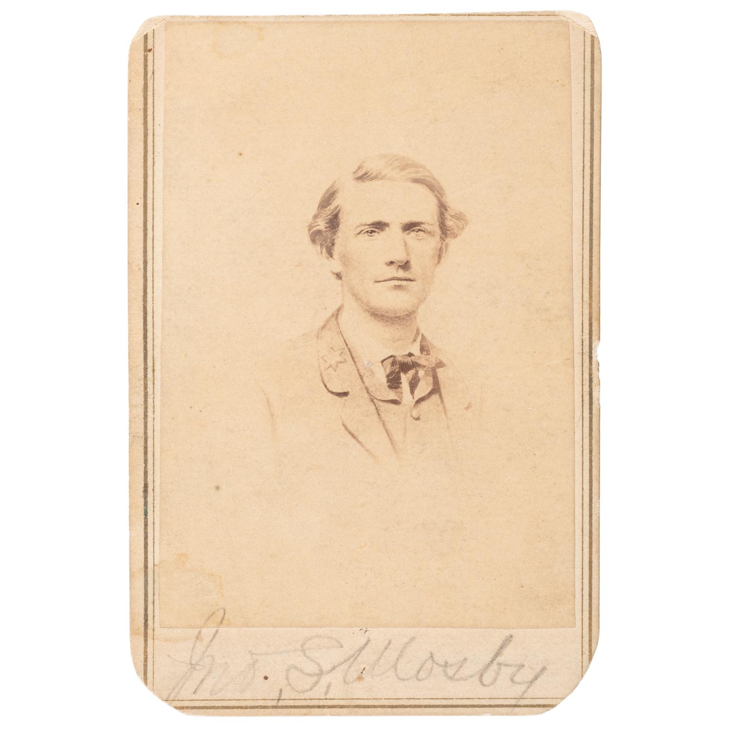 John Singleton Mosby Signed CDV