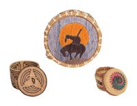 Assorted Group of Baskets and Navajo Silver