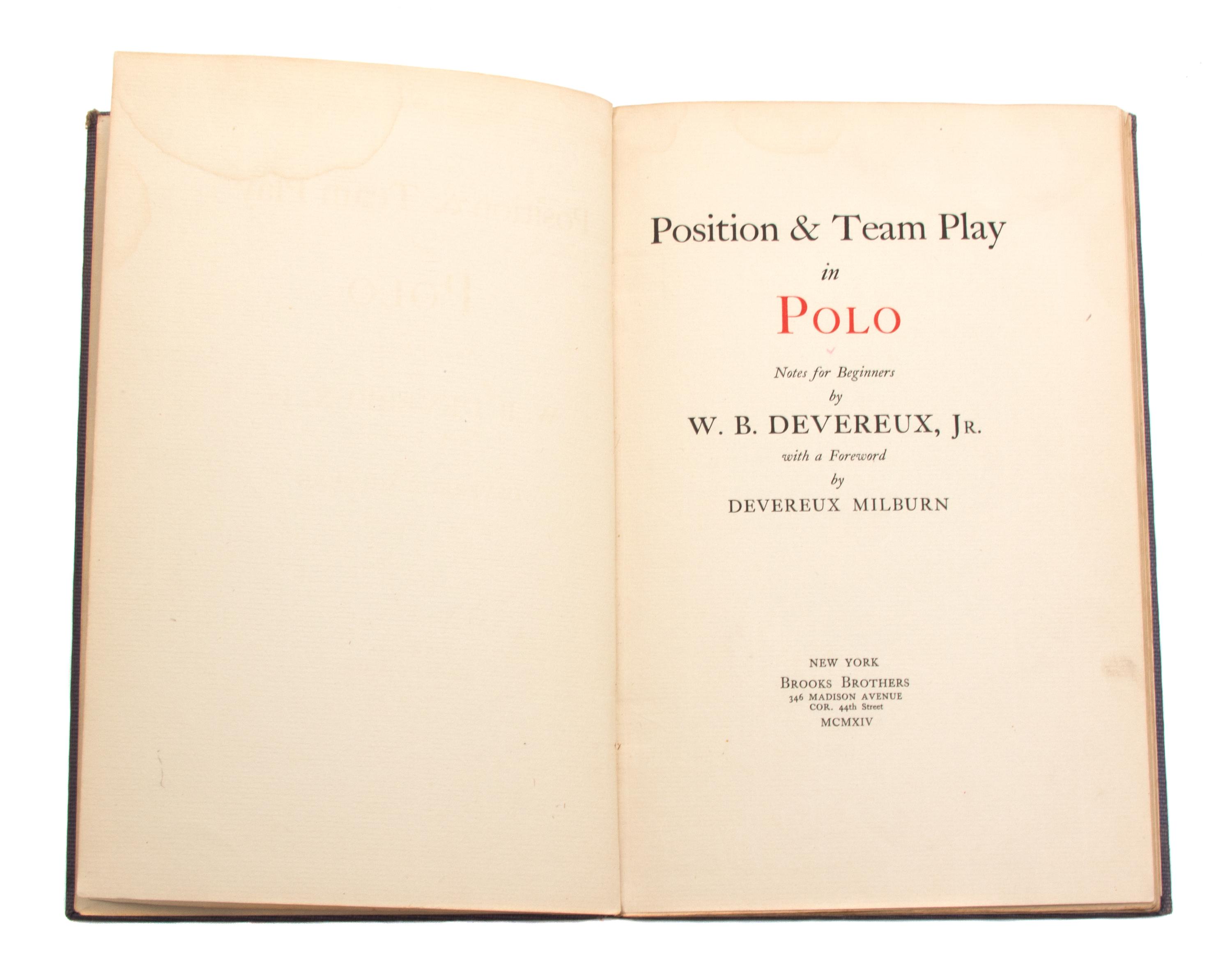 A Group of Books on Polo