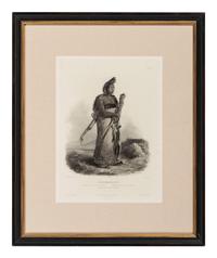 BODMER, Karl (1809-1893). ACKERMAN & Co., publisher. A group of 2 engravings of Mandan and Gros Ventre Indians.