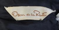 An Oscar de la Renta Black Velvet Gown, Size 8.