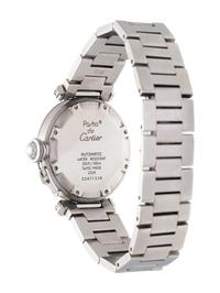 CARTIER, REF. 2324 STAINLESS STEEL 'PASHA' WRISTWATCH