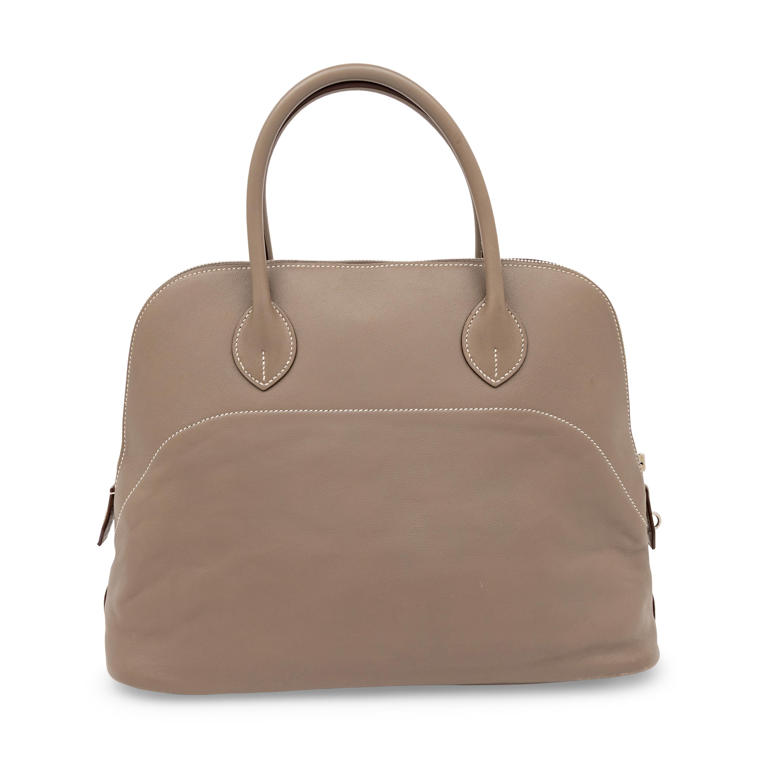 Hermès, Bolide 35 in Étain Swift Leather