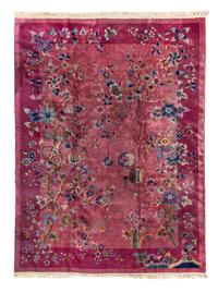 A Chinese Art Deco Style Wool Rug
