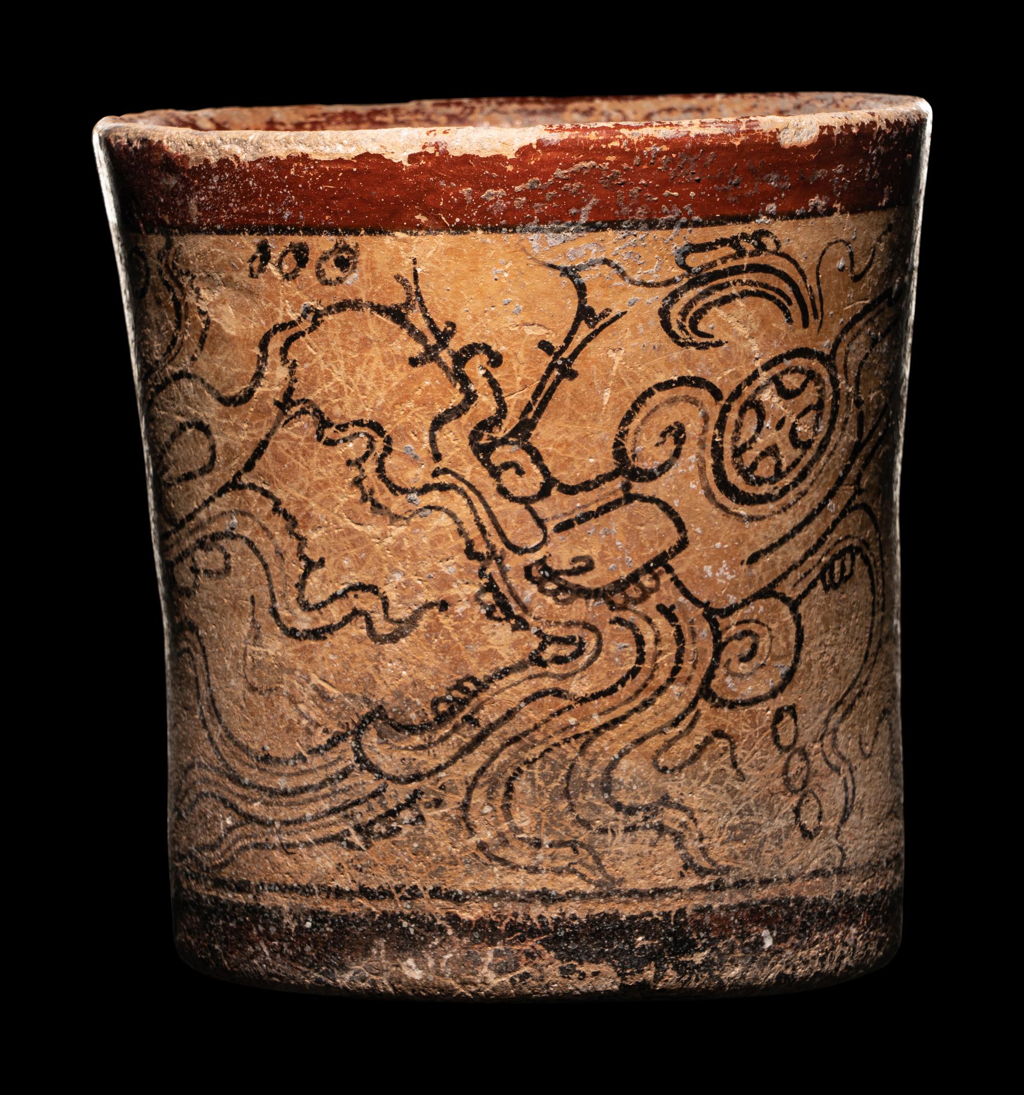 A Maya Codex Style Cylinder Vessel