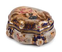 A Sevres Style Bronze-Mounted Porcelain Casket