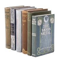 (ON OUTER SPACE) 6 pre-WWI works in decorative on the theme of outer-space.