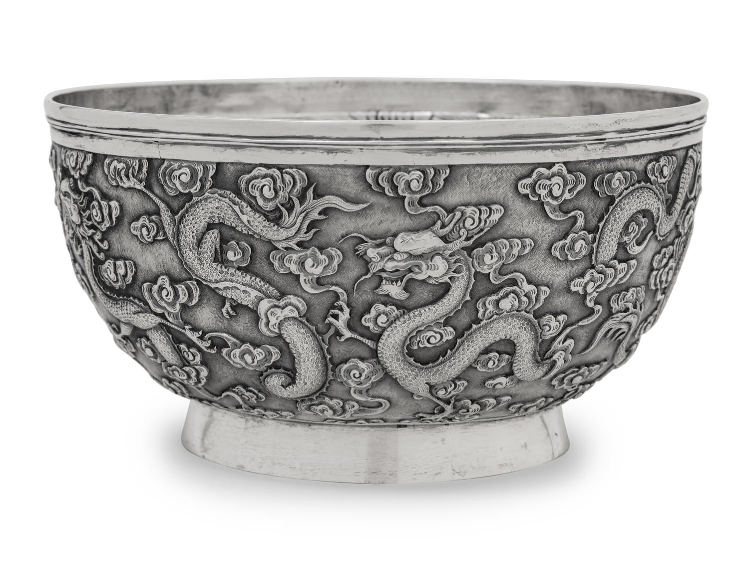 A Chinese Export Silver Bowl