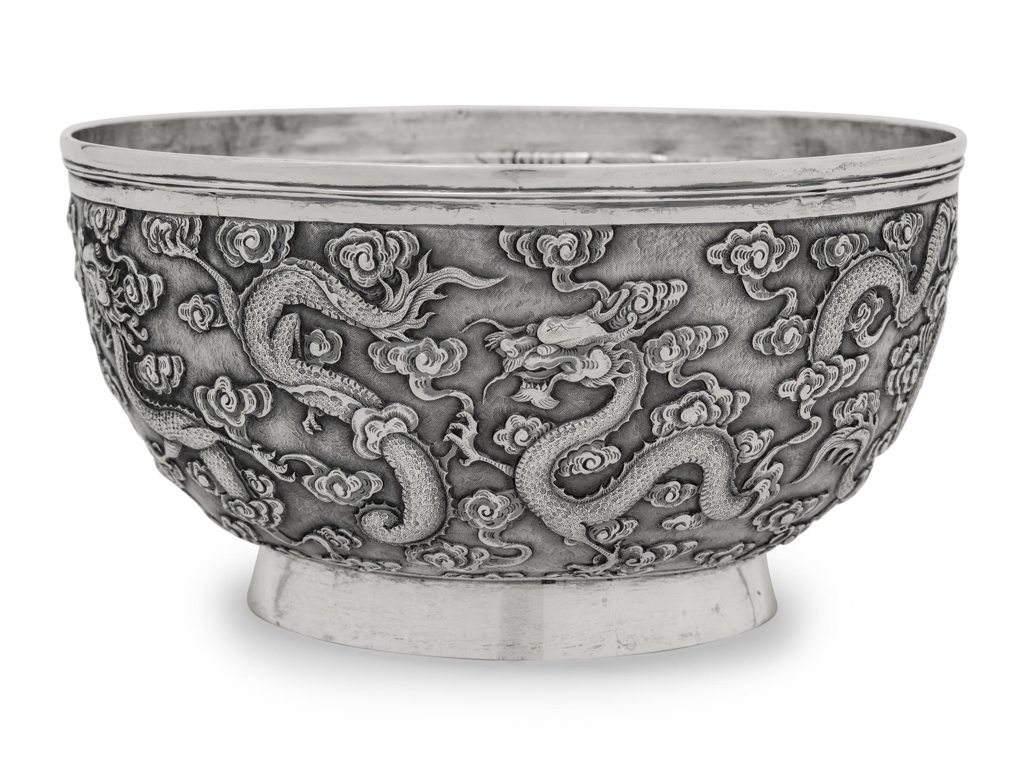 A Chinese Export Silver Bowl