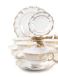 A Royal Crown Derby Porcelain Dinnerware Service for Twelve