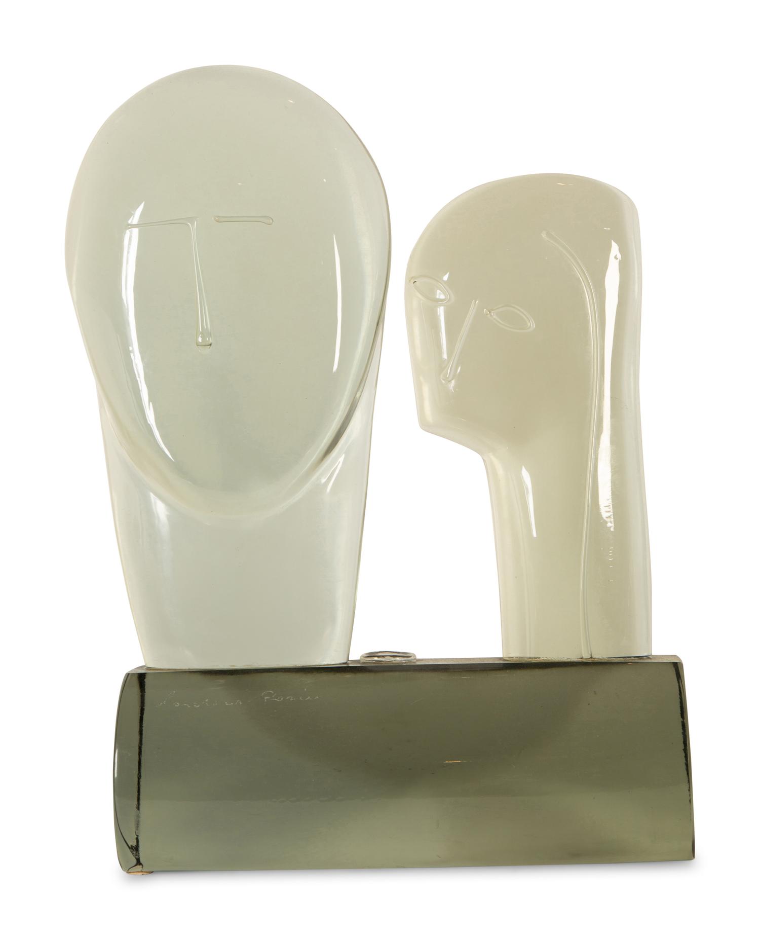 Figural Sculpture (Two Heads)