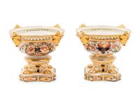 A Pair of Derby Porcelain Footed Bowls