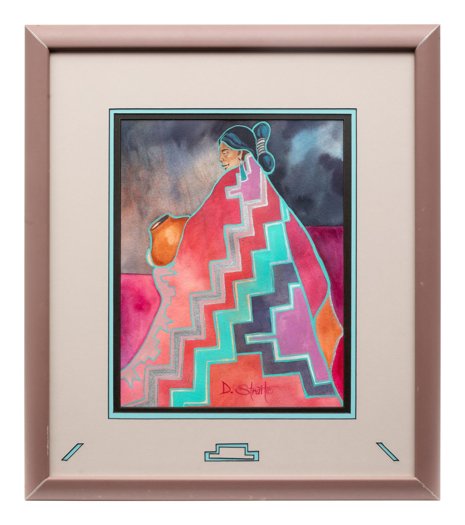 Navajo Woman with Claypot