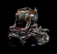 A Chinese Bronze Tianlu- Form Incense Burner