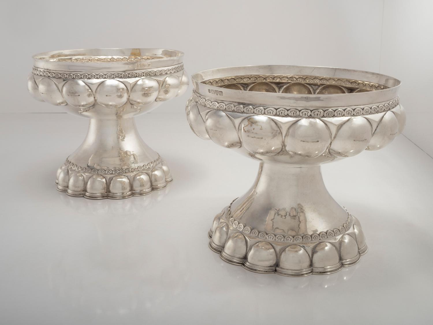 Pair of Arts and Crafts Fruit Bowls, 1908 English (Chester)