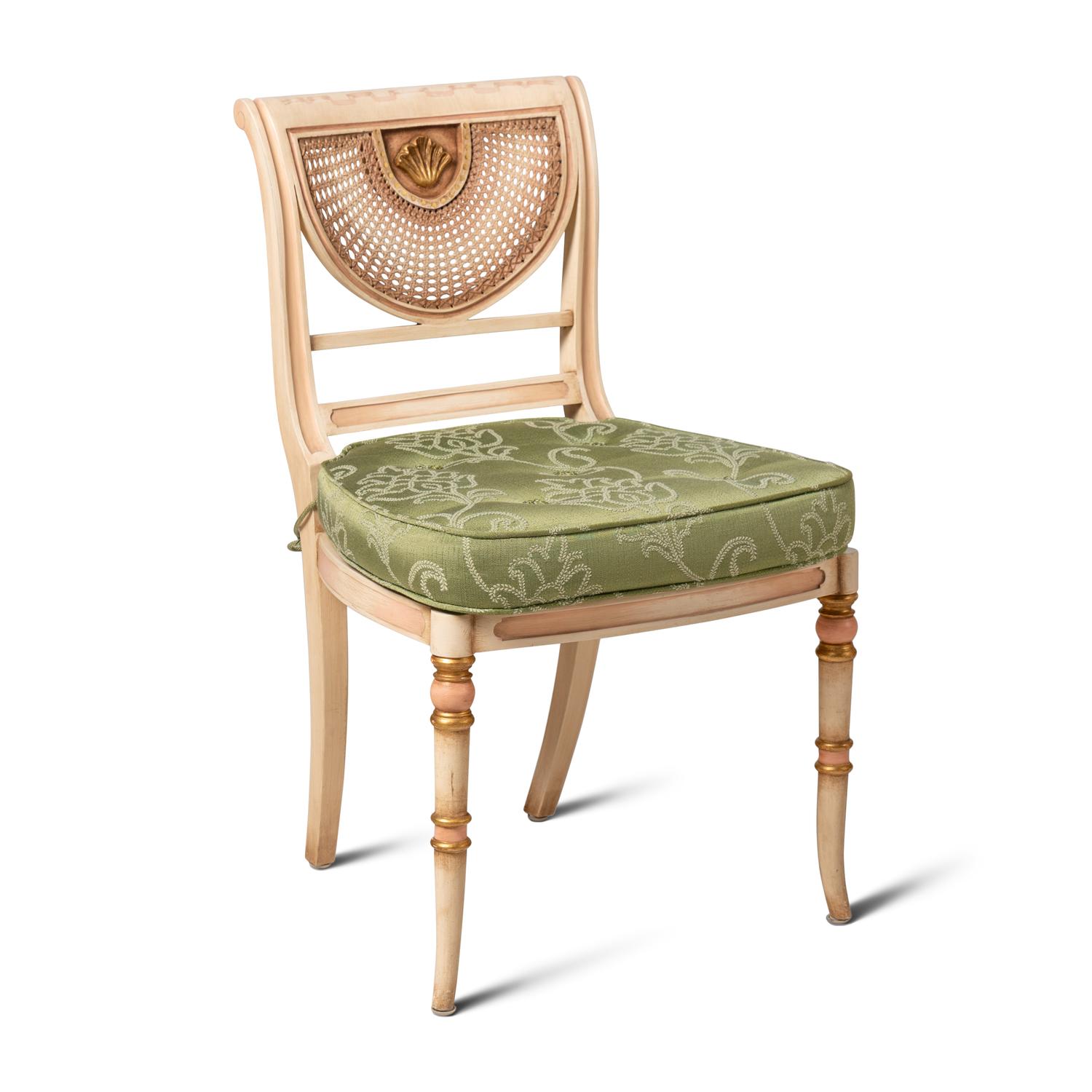 A Set of Eighteen Regency Style Dining Chairs
