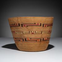 Tlingit Polychrome Berry Basket