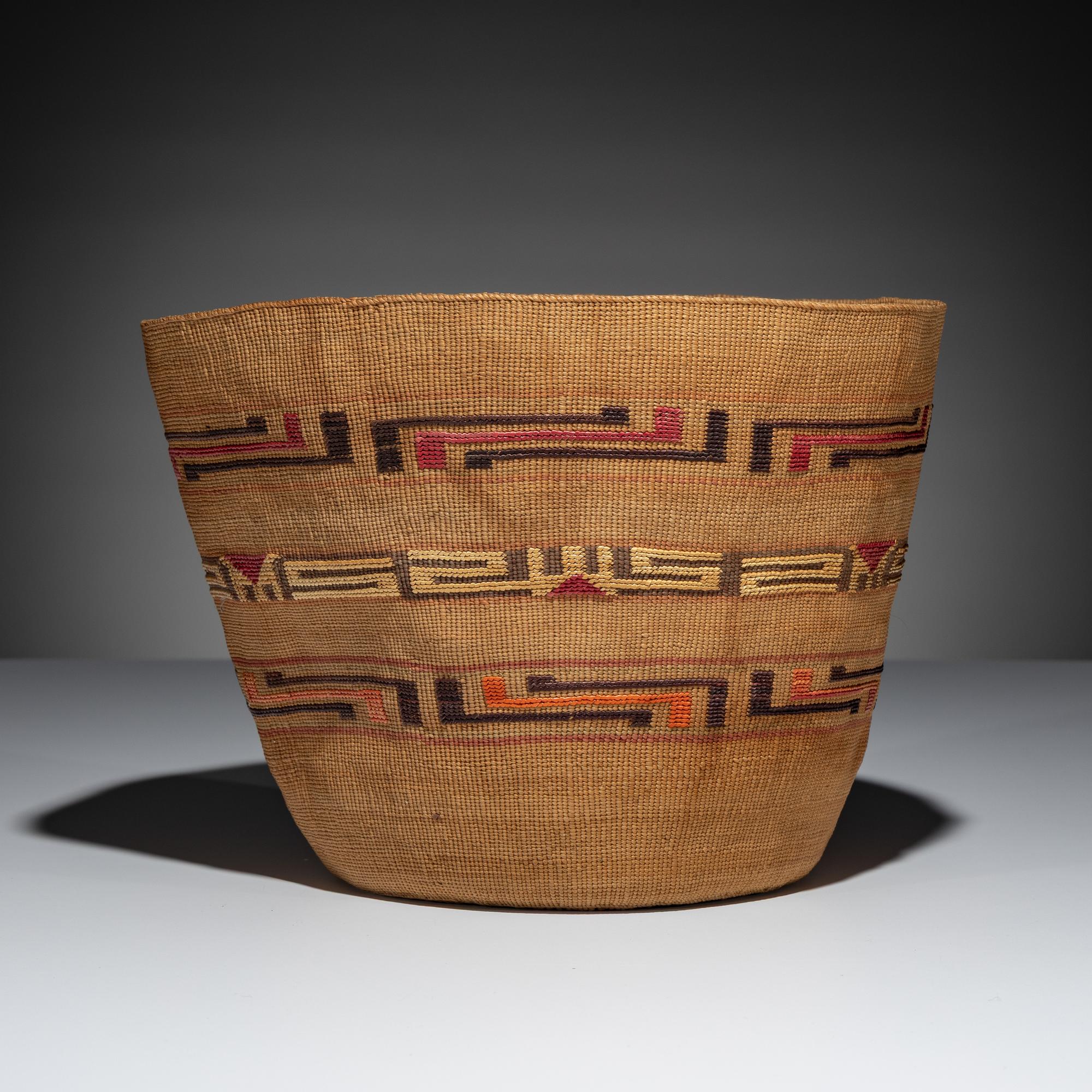 Tlingit Polychrome Berry Basket