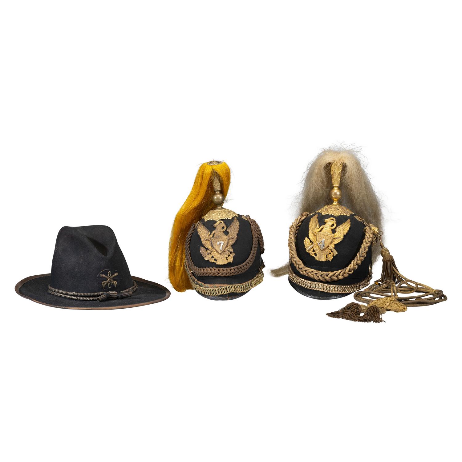 Lot of American 19th Century Headgear