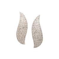 DIAMOND AND GRAY CULTURED PEARL EARRINGS
