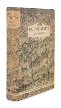 DINESEN, Isak [Karen Blixen] (1885-1962). Out of Africa. New York: Random House, 1938.