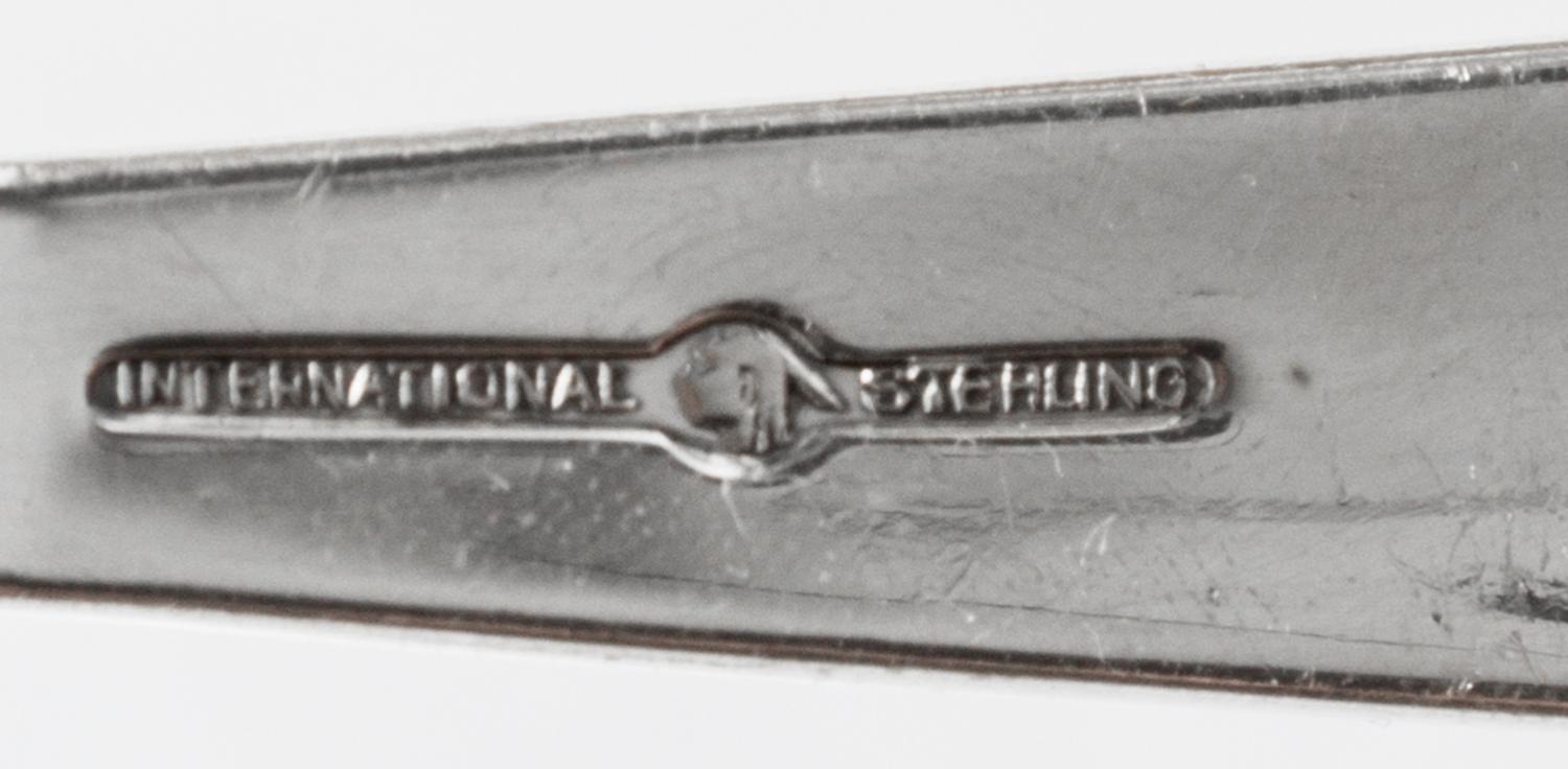 An American Silver Flatware Service, International Silver Co., Meriden, CT,, Empress pattern, comprising: 24 salad forks 12 dinner fork