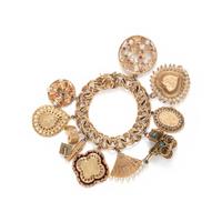 YELLOW GOLD CHARM BRACELET