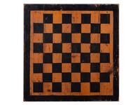Four Paint Decorated Checker Boards