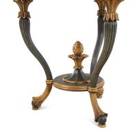 A Pair of Italian Parcel Gilt Marble-Top Side Tables