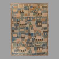 Kilim flat-weave rug
