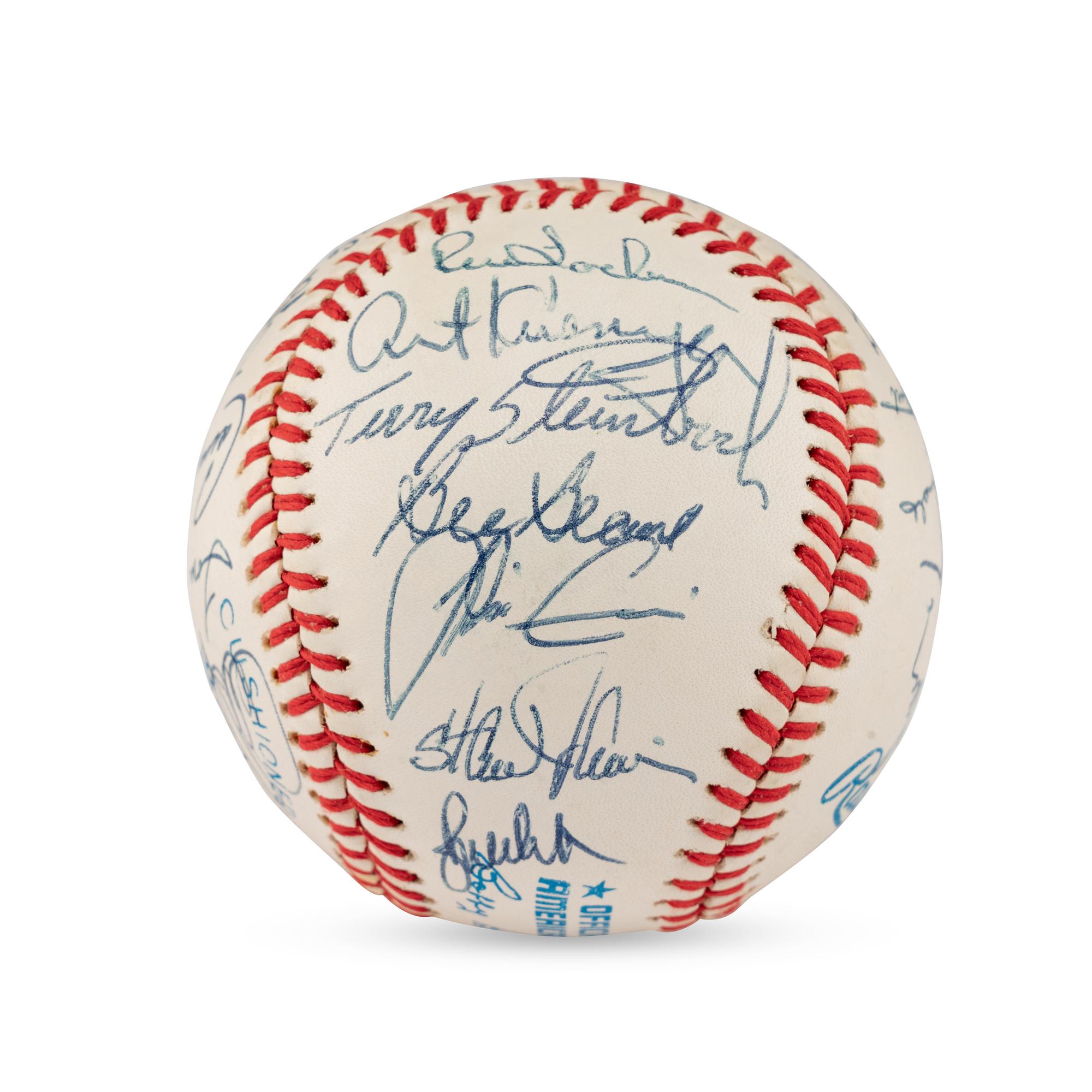 A 1989 World Series Champions Oakland Athletics Team Signed Autograph Baseball (PSA Letter of Authenticity)