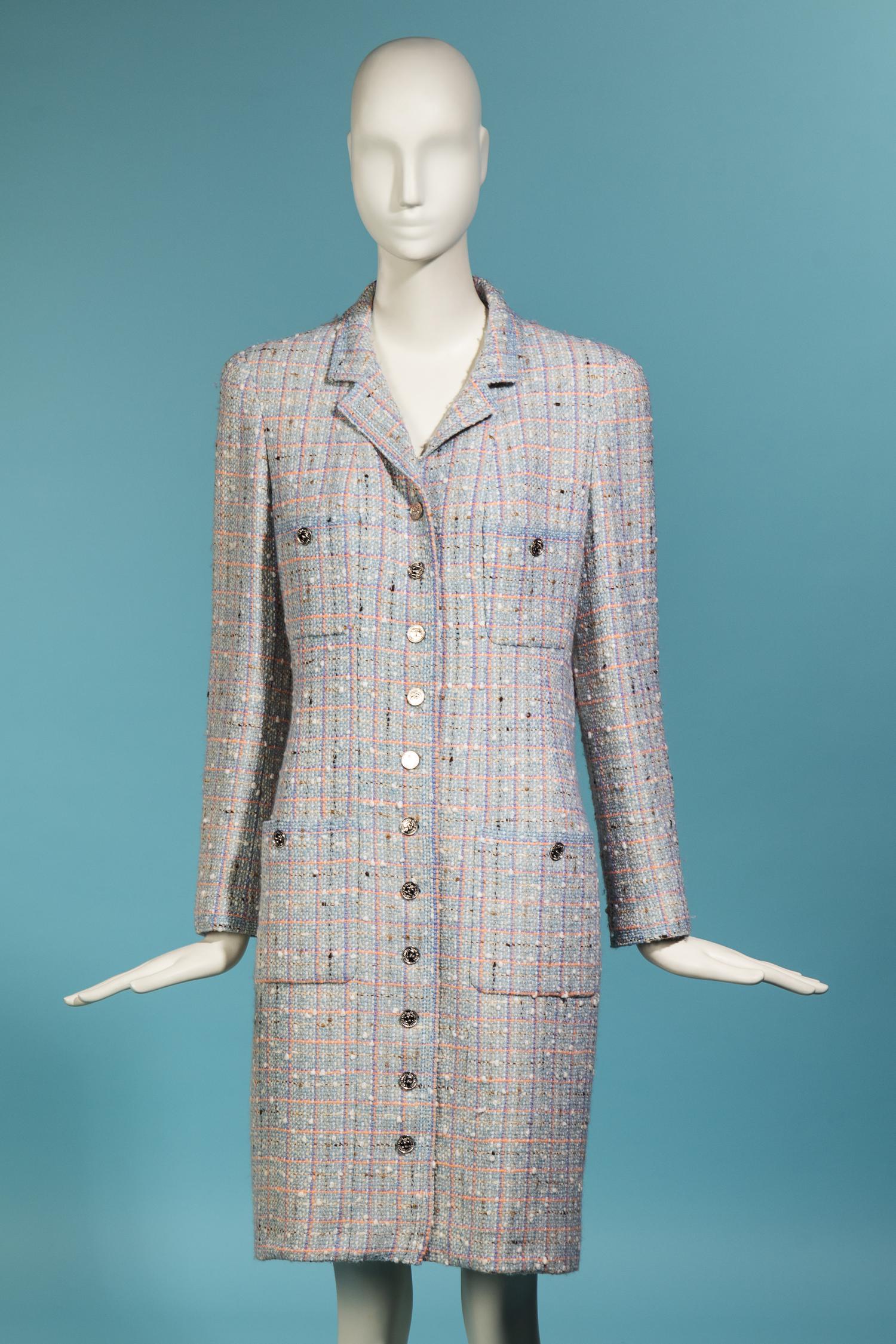 Chanel Pastel Tweed Coat