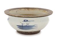 A Chinese Export Blue and White Porcelain Bowl