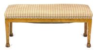 An Italian Directoire Faux Painted Wood Bench Height 17 x width 38 x depth 16 inches. — 19TH CENTURY