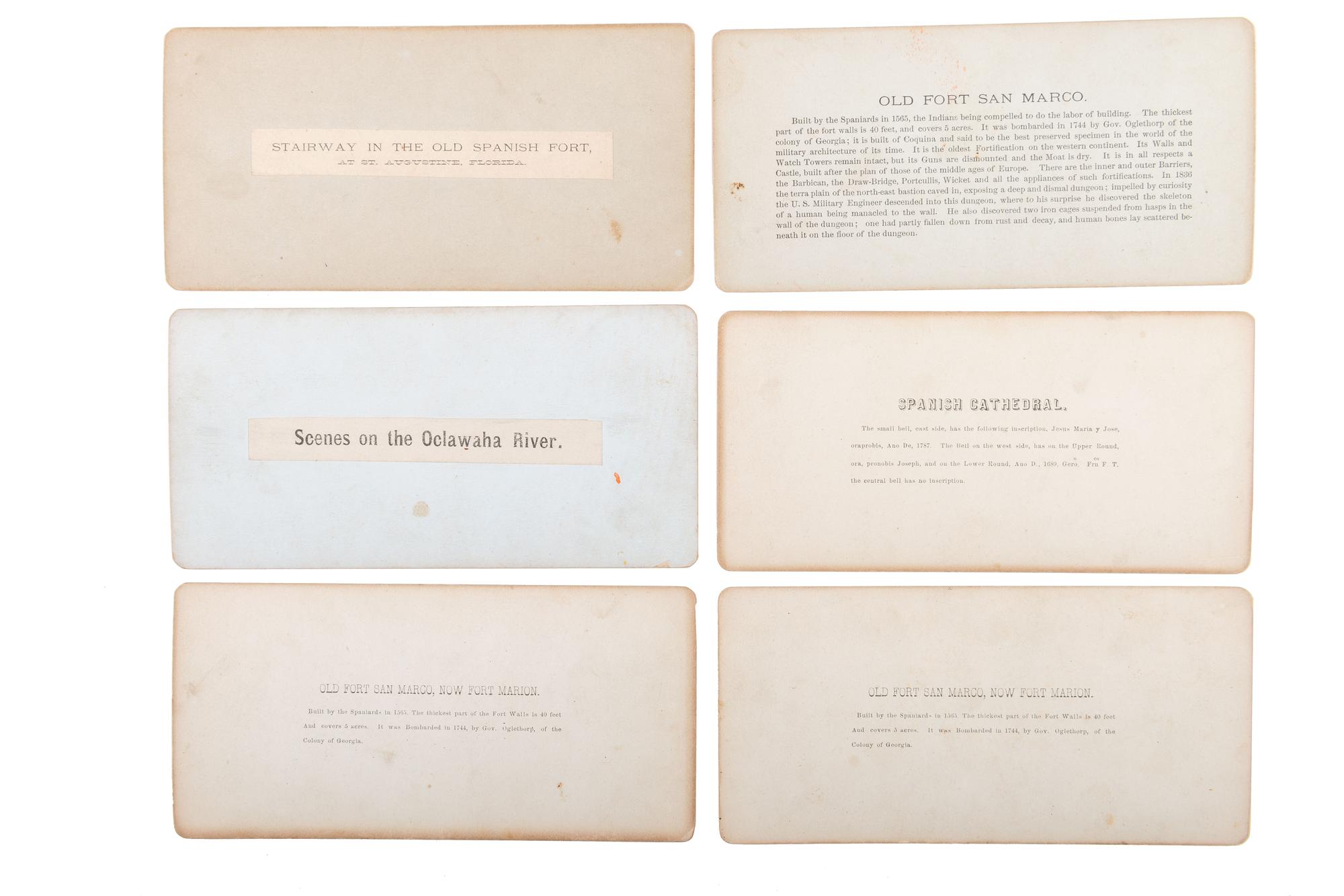 [CIVIL WAR]. A group of 25 stereoviews, highlighted by images of the US Navy Yard, Washington, DC, incl. monitors, and cannon, and views of St. Augustine, Florida.