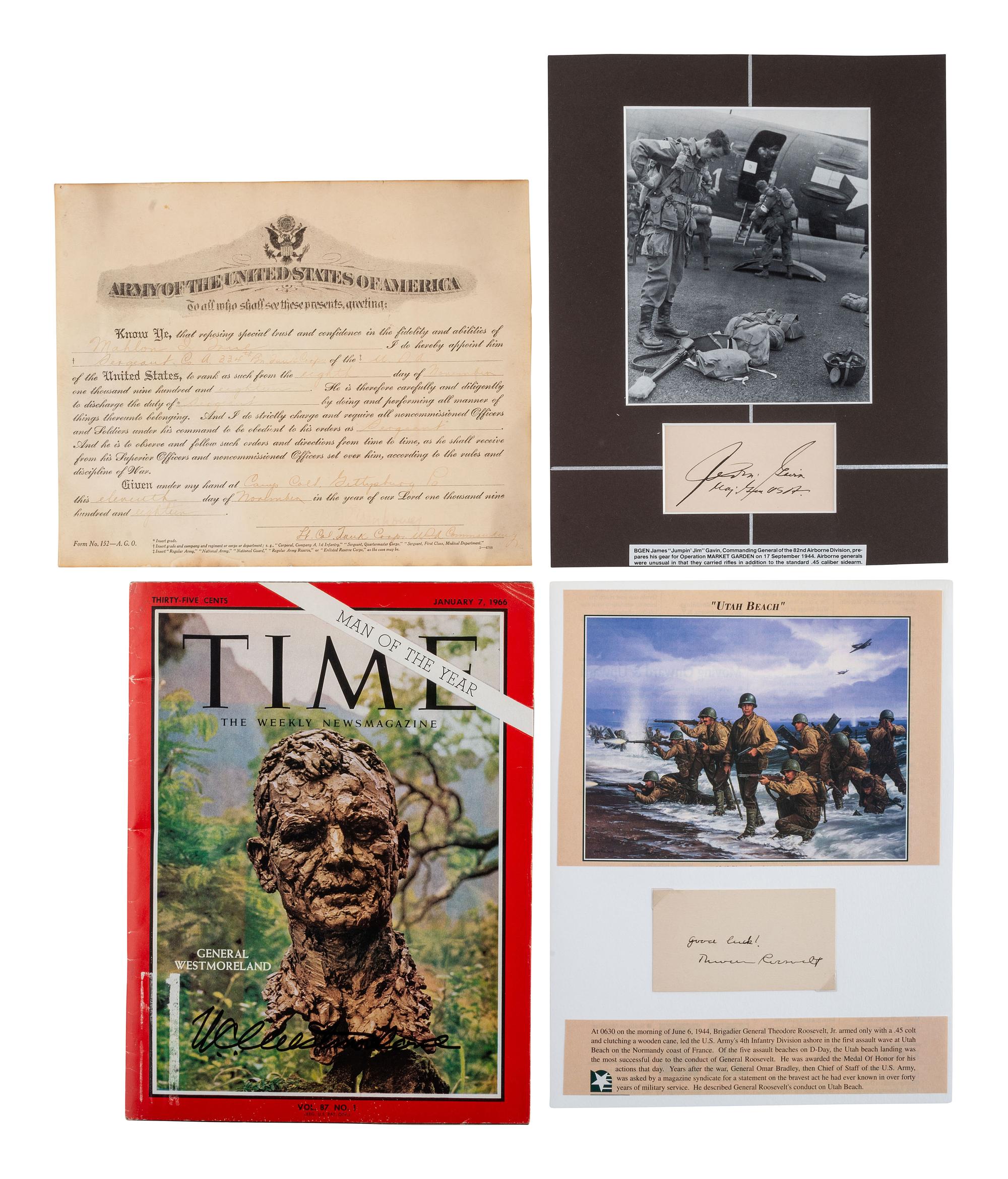 [WWII - D-DAY]. A large group of material related to D-Day, including: