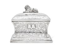 An Austrian silver tea caddy, Josef Reiner, Vienna, Austria, 1849
